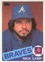 1985 Topps Baseball Cards      491     Rick Camp